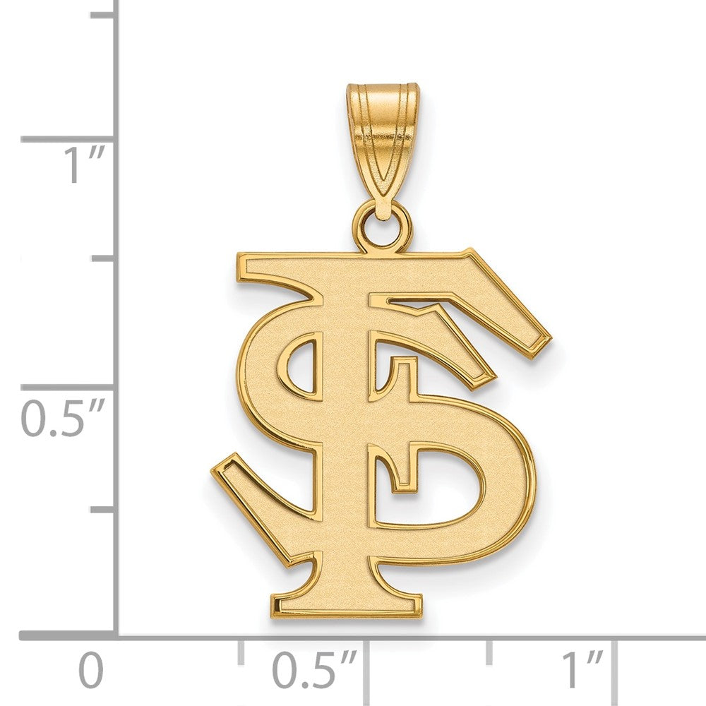 10K Gold Florida State University Large Pendant