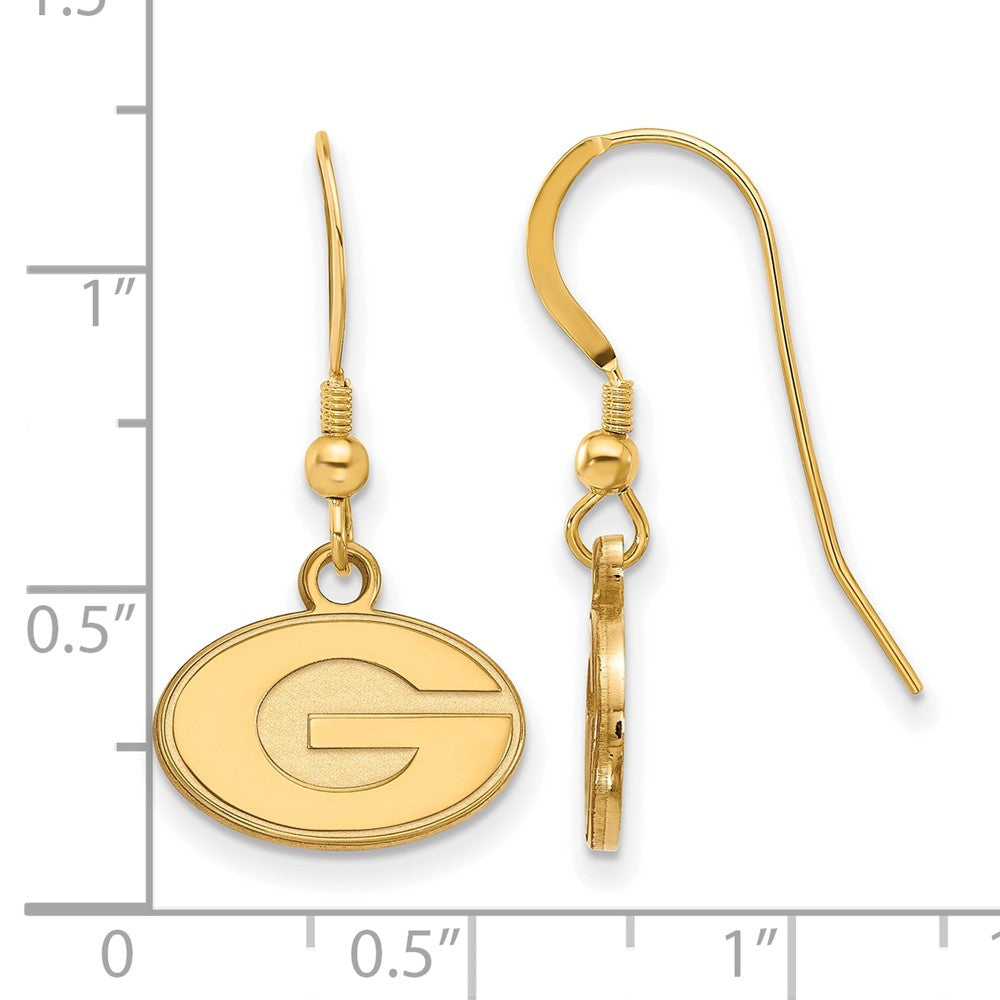 Sterling Silver Gold-plated University of Georgia XS Dangle Earrings
