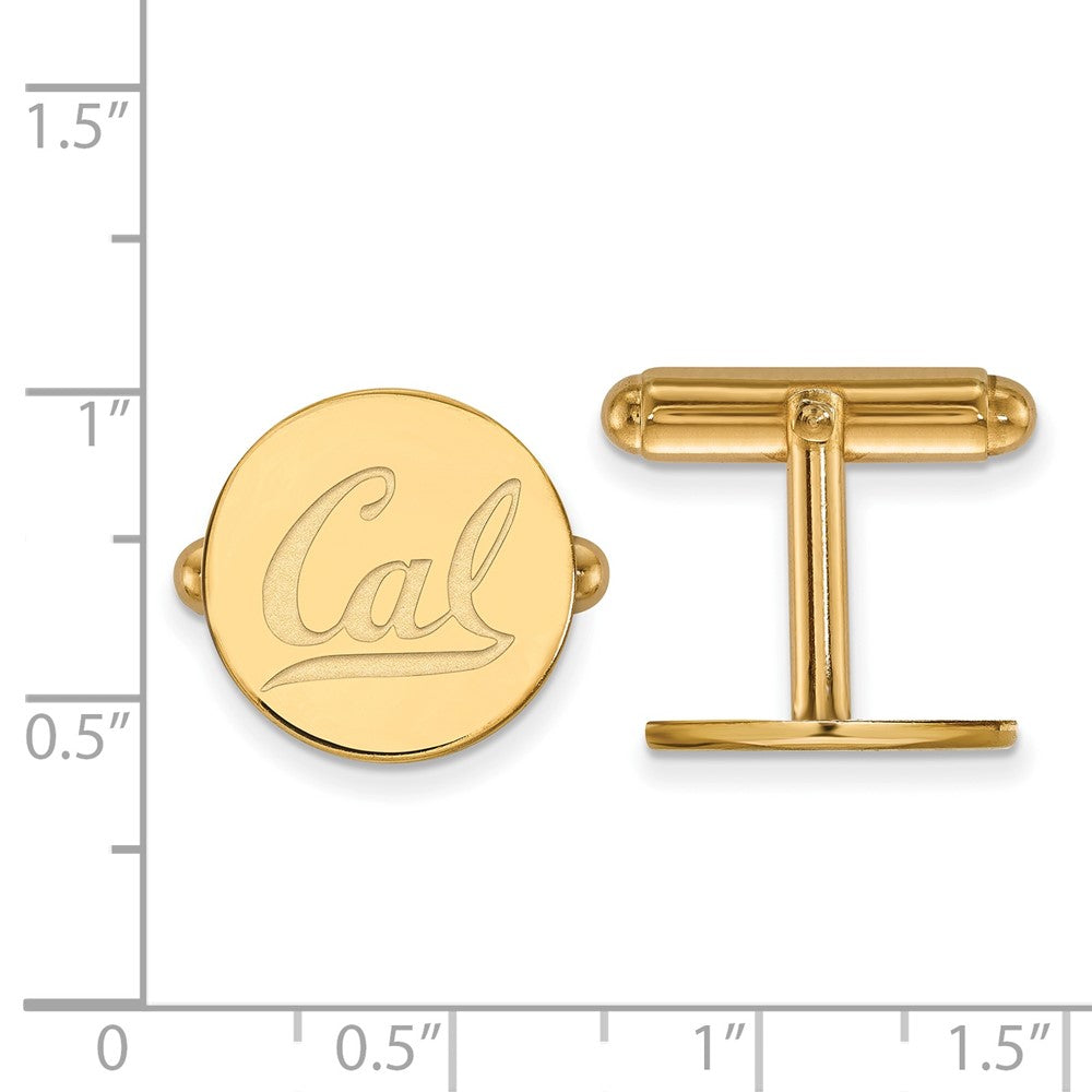Sterling Silver Gold-plated U. of California Berkeley Cuff Links