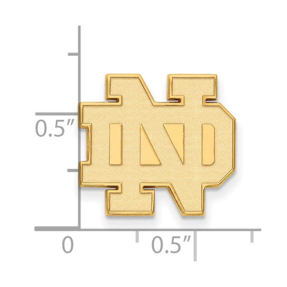 14K Gold University of Notre Dame N-D Lapel Pin