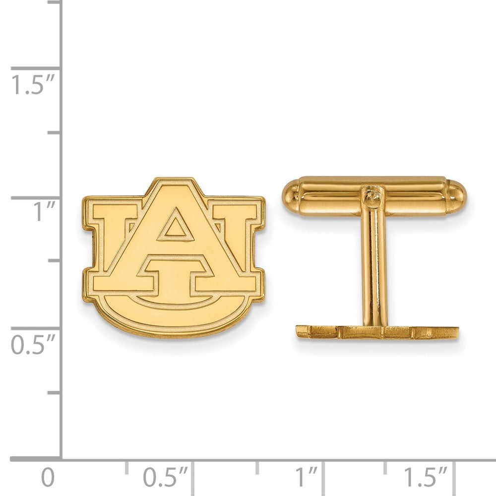 Sterling Silver Gold-plated Auburn University Cuff Links