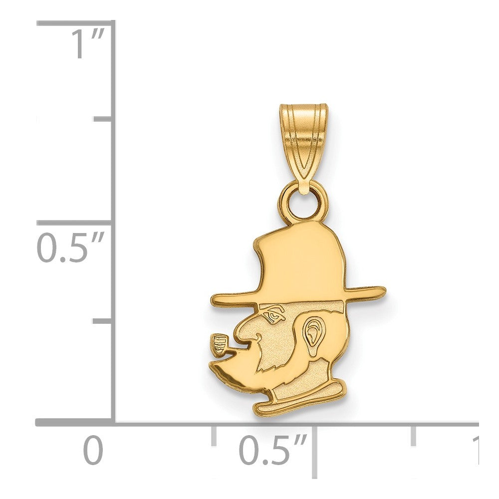 14K Gold Appalachian State University Small Pendant
