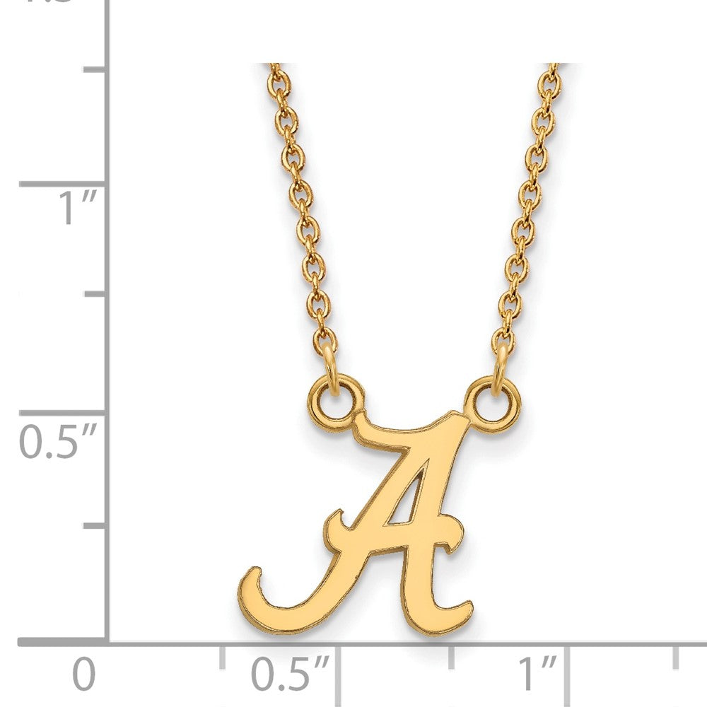 Sterling Silver Gold-plated U. of Alabama Small Pendant Necklace