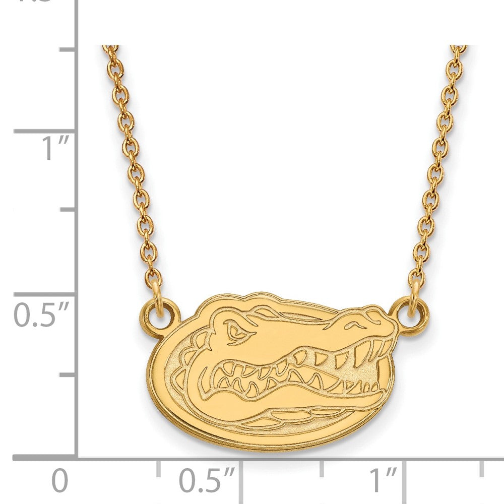 Sterling Silver Gold-plated U. of Florida Small Pendant Necklace