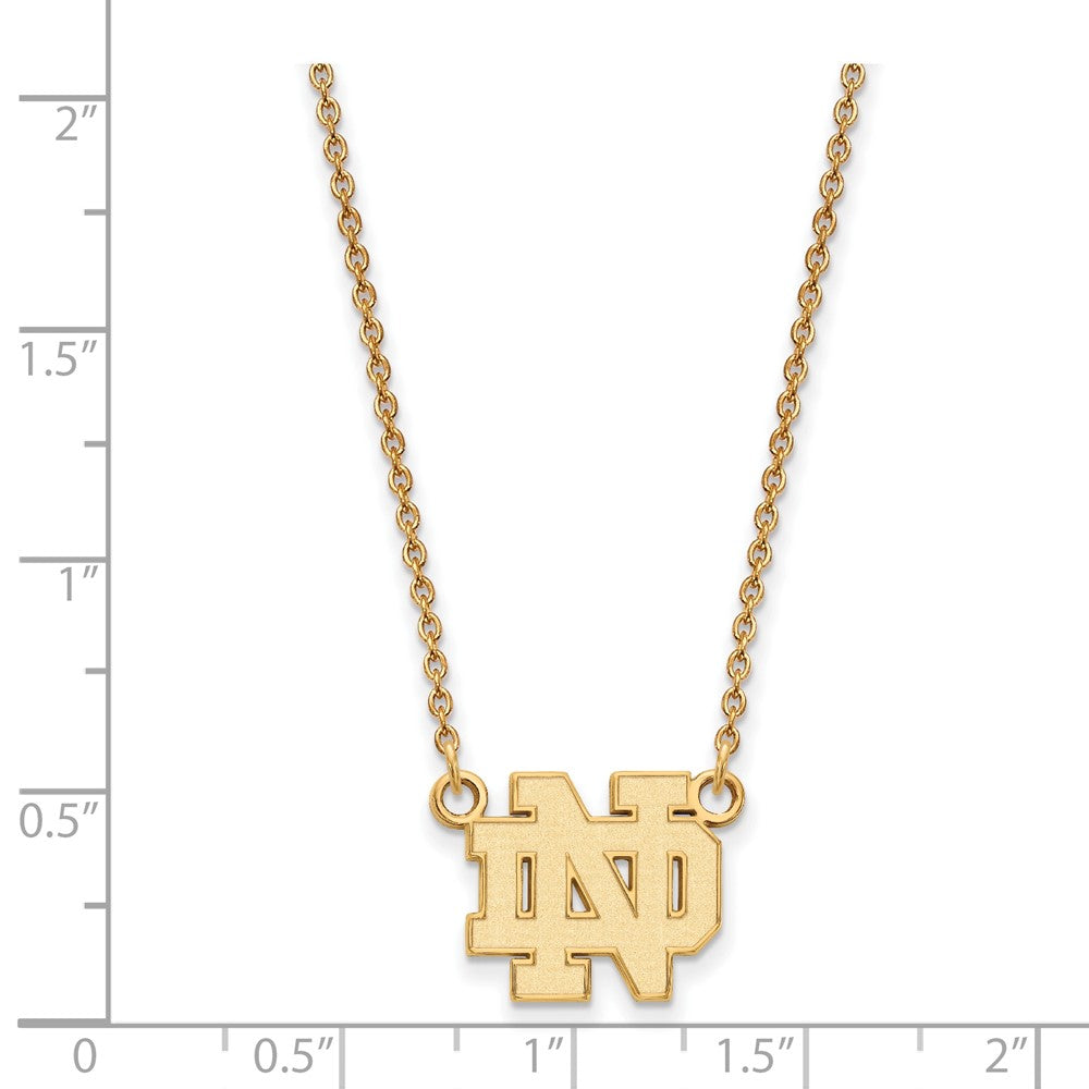 10K Gold University of Notre Dame Small Pendant Necklace