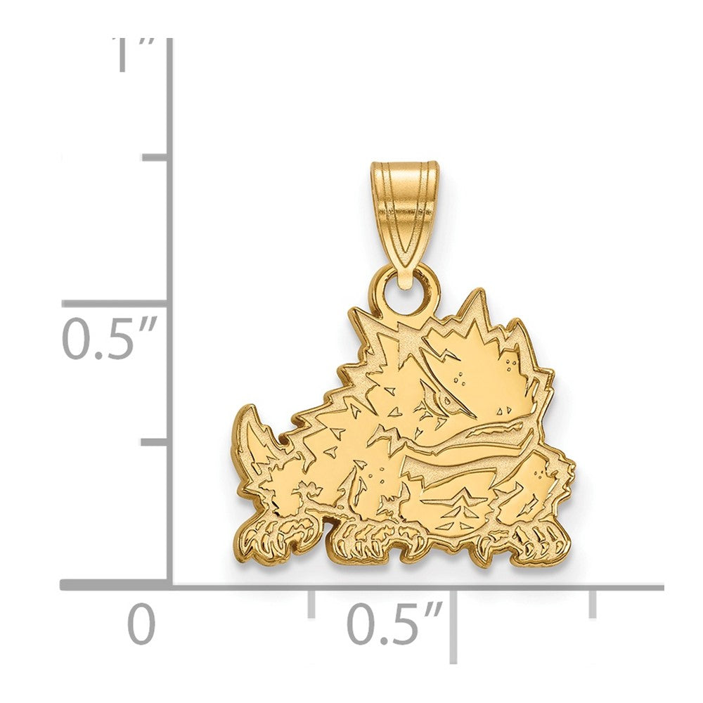 10K Gold Texas Christian University Small Pendant
