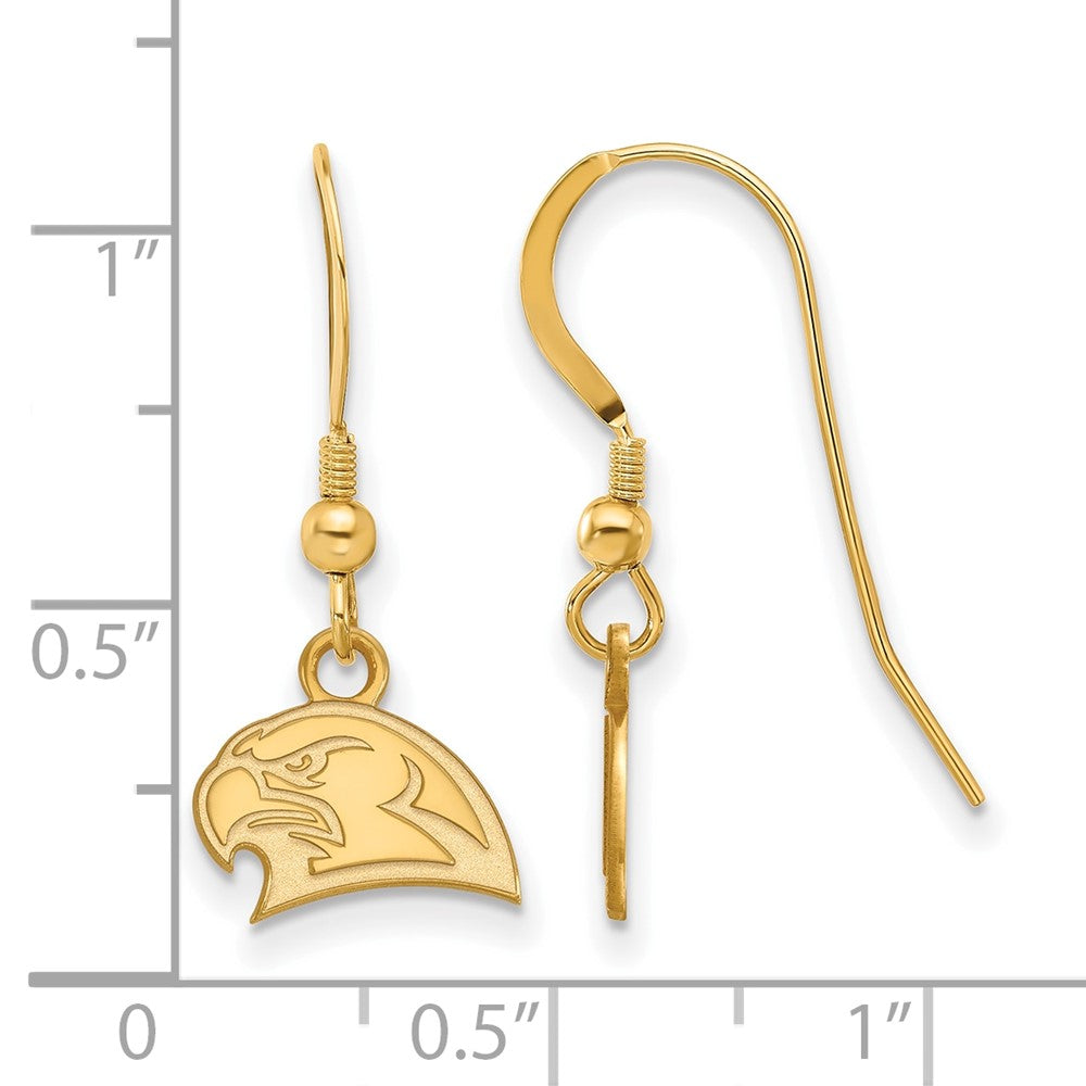 Sterling Silver Gold-plated Miami University XS Dangle Earrings