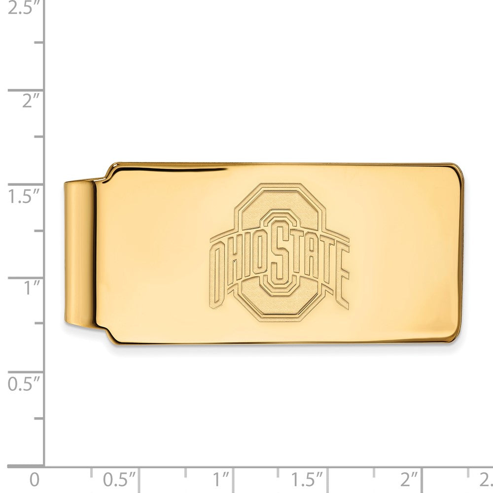 Sterling Silver Gold-plated Ohio State University Money Clip