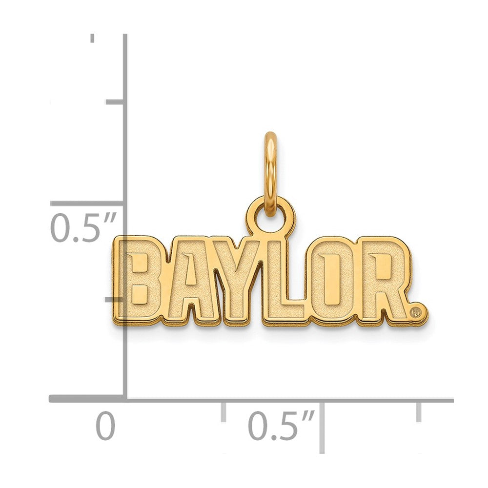 10K Gold Baylor University XS Pendant