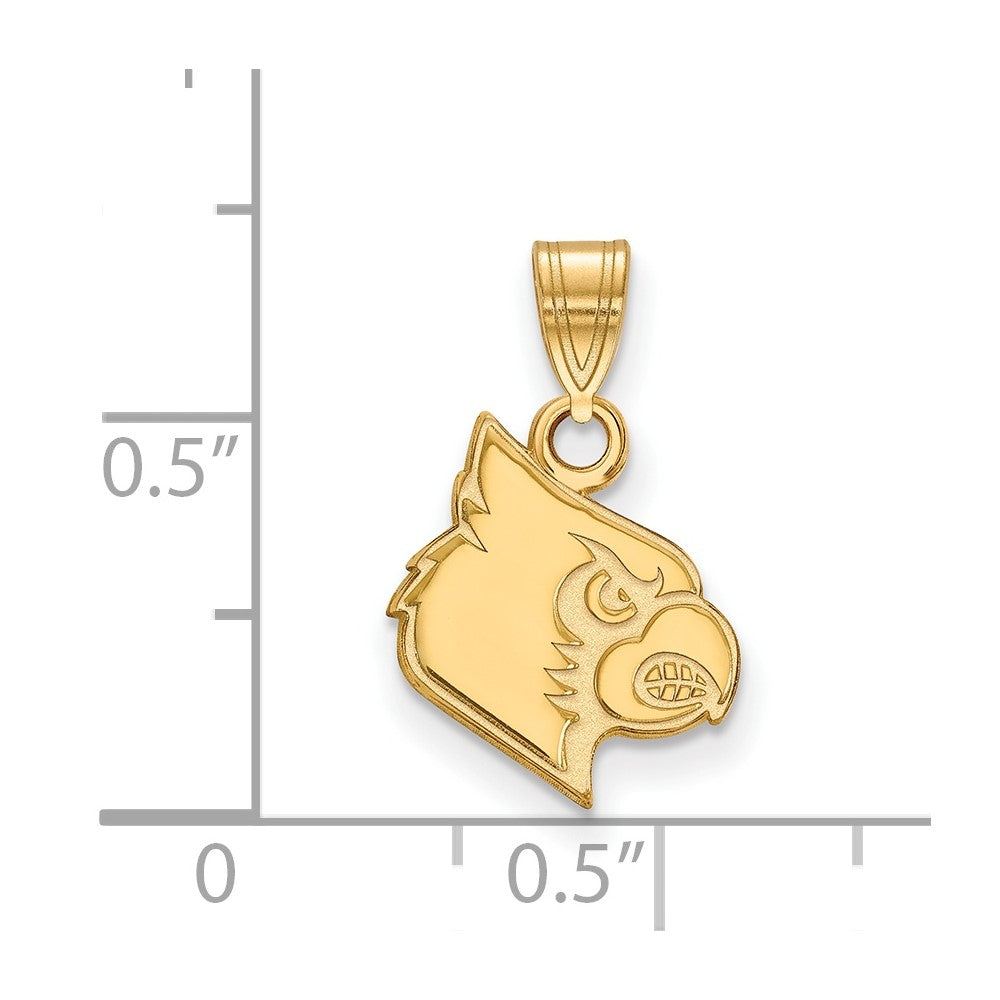 10K Gold University of Louisville Small Pendant