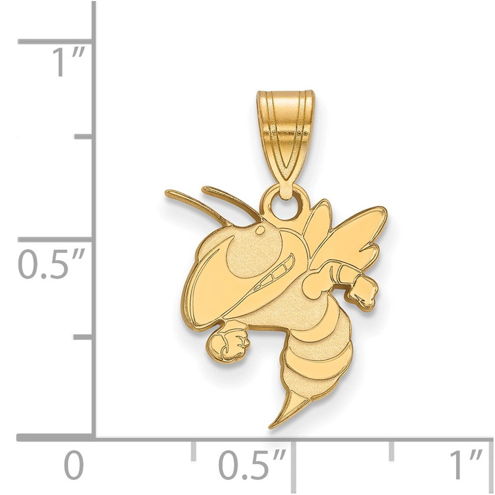 10K Gold Georgia Institute of Technology Medium Pendant