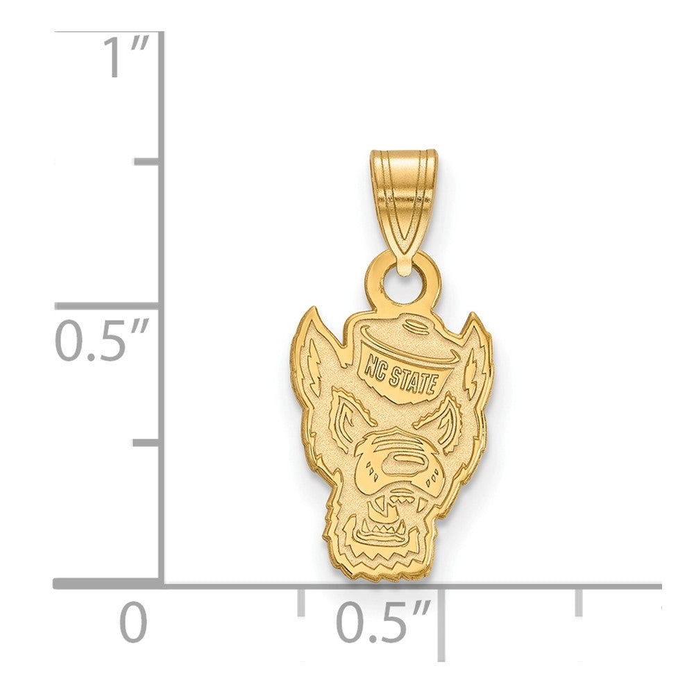 10K Gold North Carolina State University Small Pendant