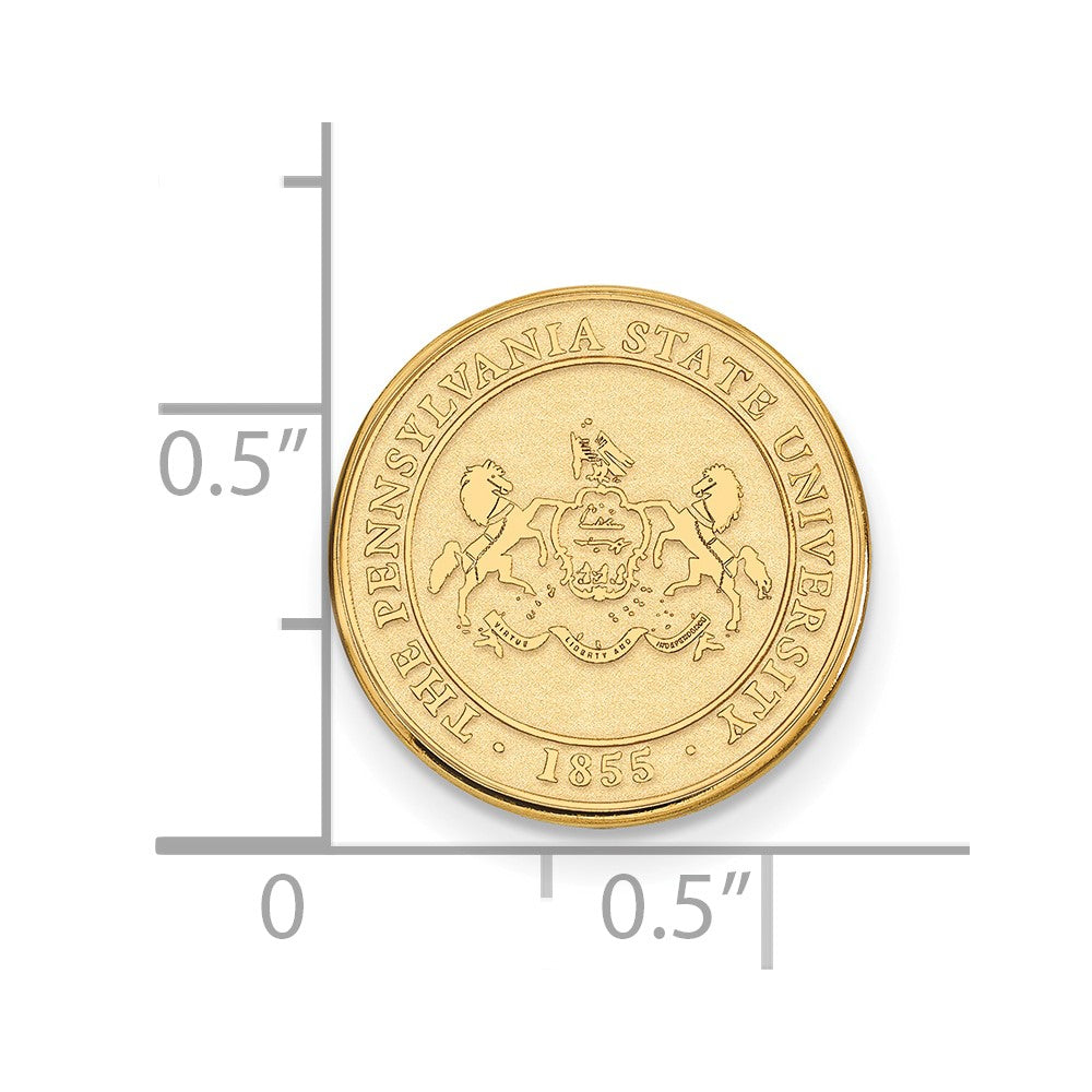 Sterling Silver Gold-plated Penn State University Crest Lapel Pin