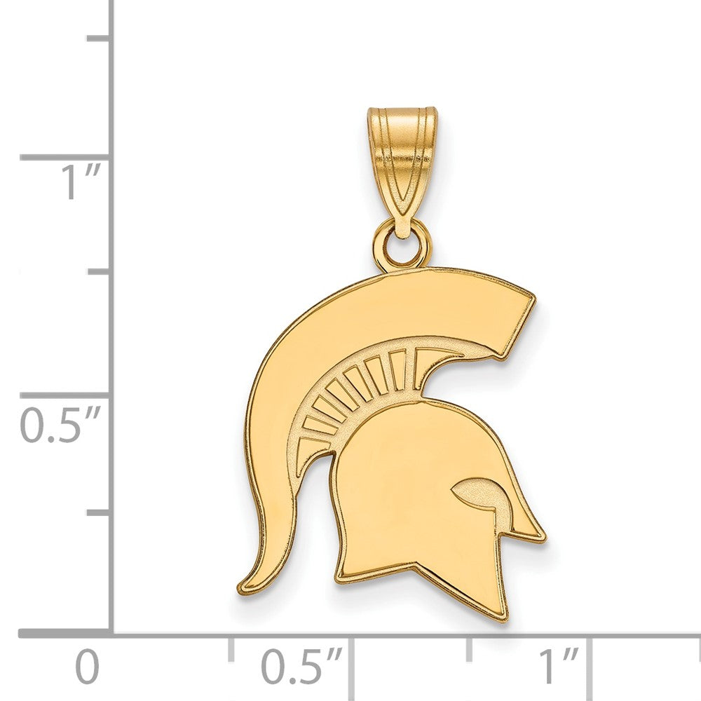 14K Gold Michigan State University Large Pendant