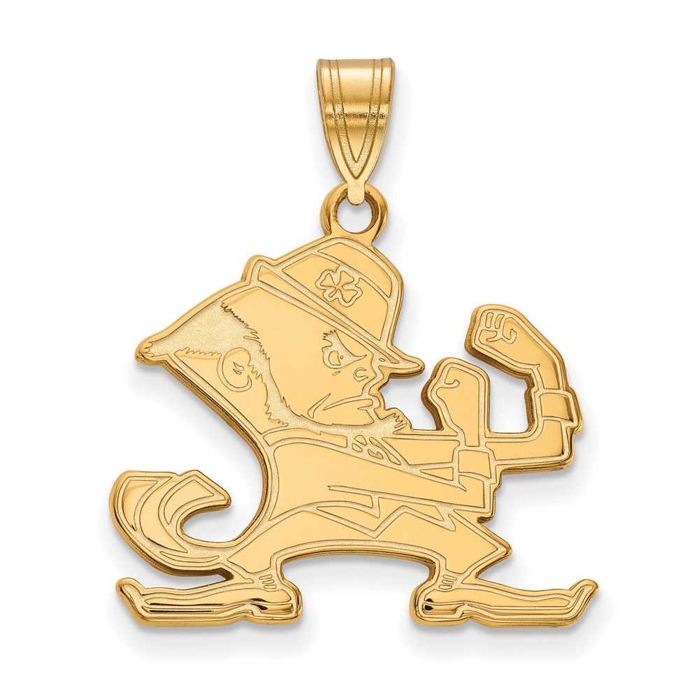 10K Gold University of Notre Dame Large Pendant