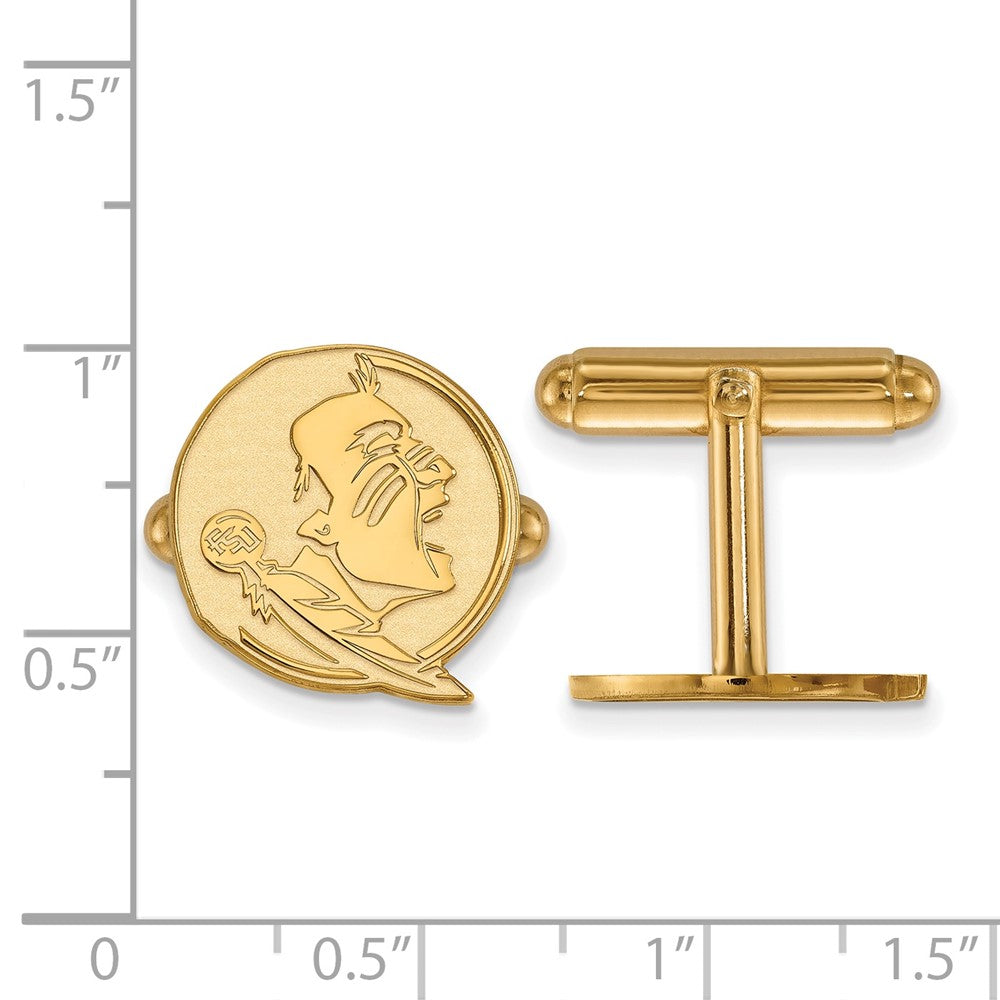 Sterling Silver Gold-plated Florida State University Cuff Links