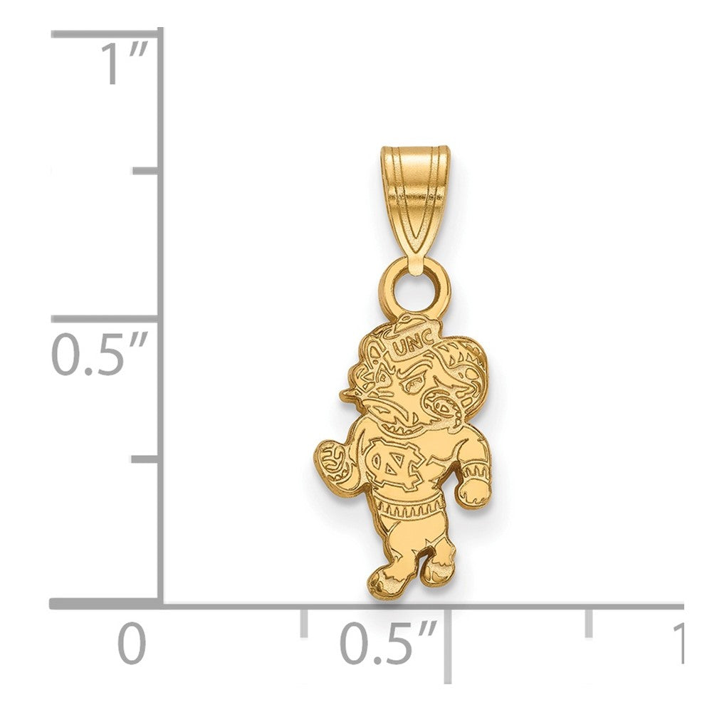 Sterling Silver Gold-plated Univ. of North Carolina Small Pendant