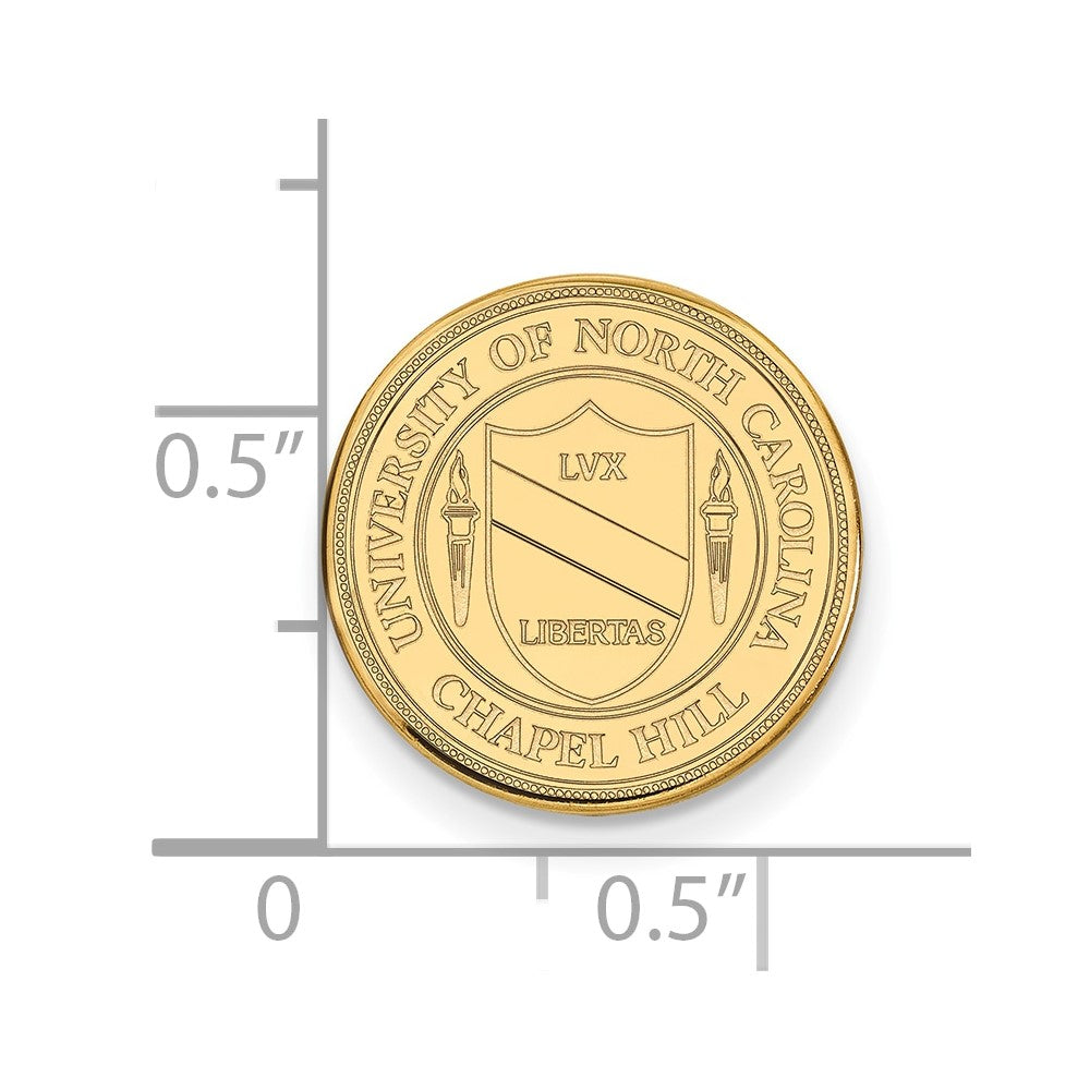 14K Gold University of North Carolina Crest Lapel Pin