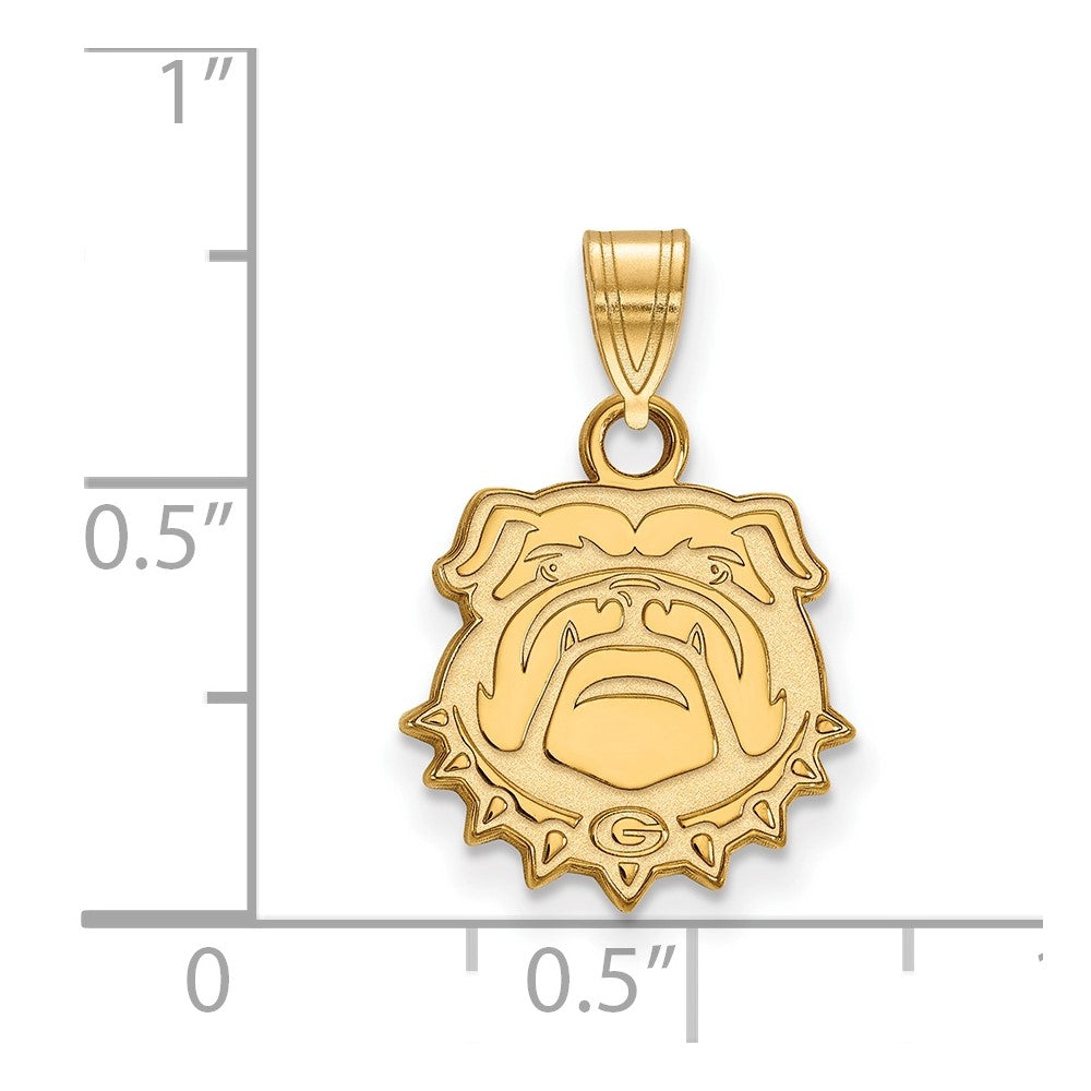 10K Gold University of Georgia Small Pendant