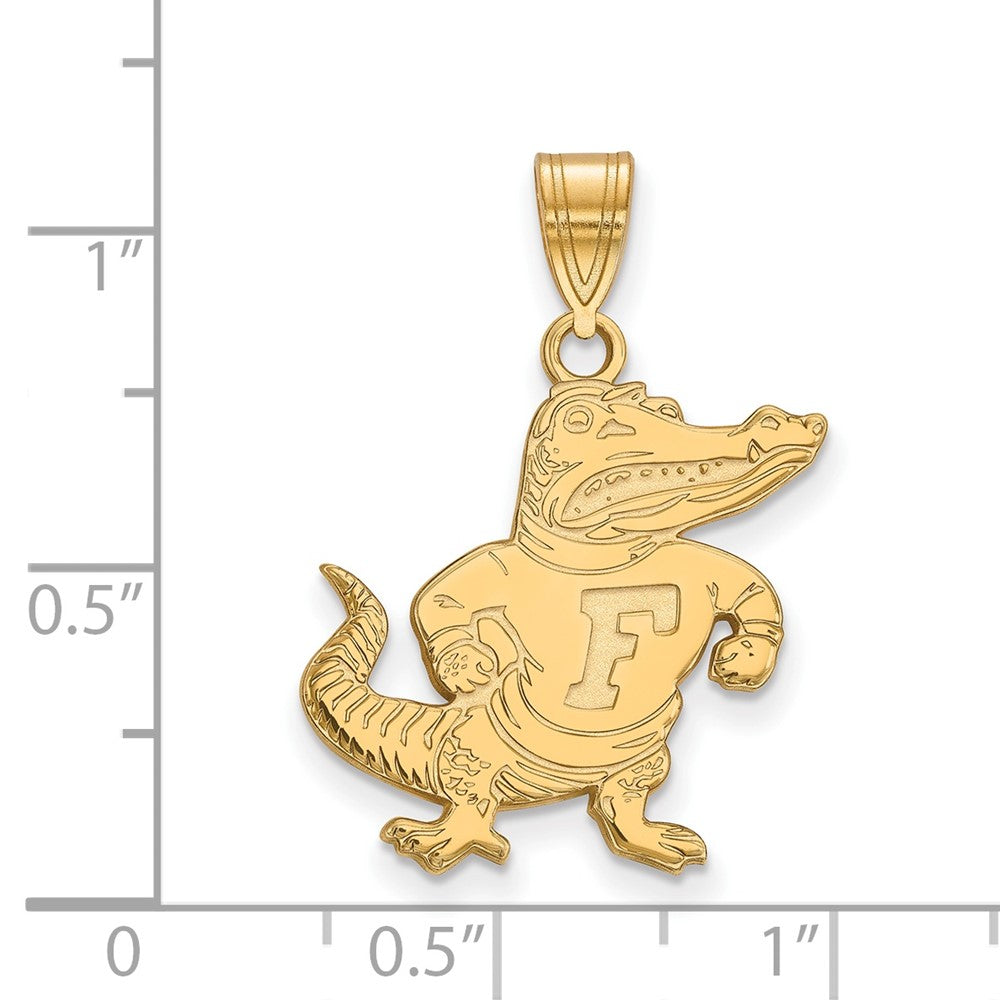 Sterling Silver Gold-plated University of Florida Large Pendant