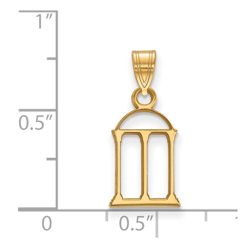 Sterling Silver Gold-plated University of Georgia Small Pendant
