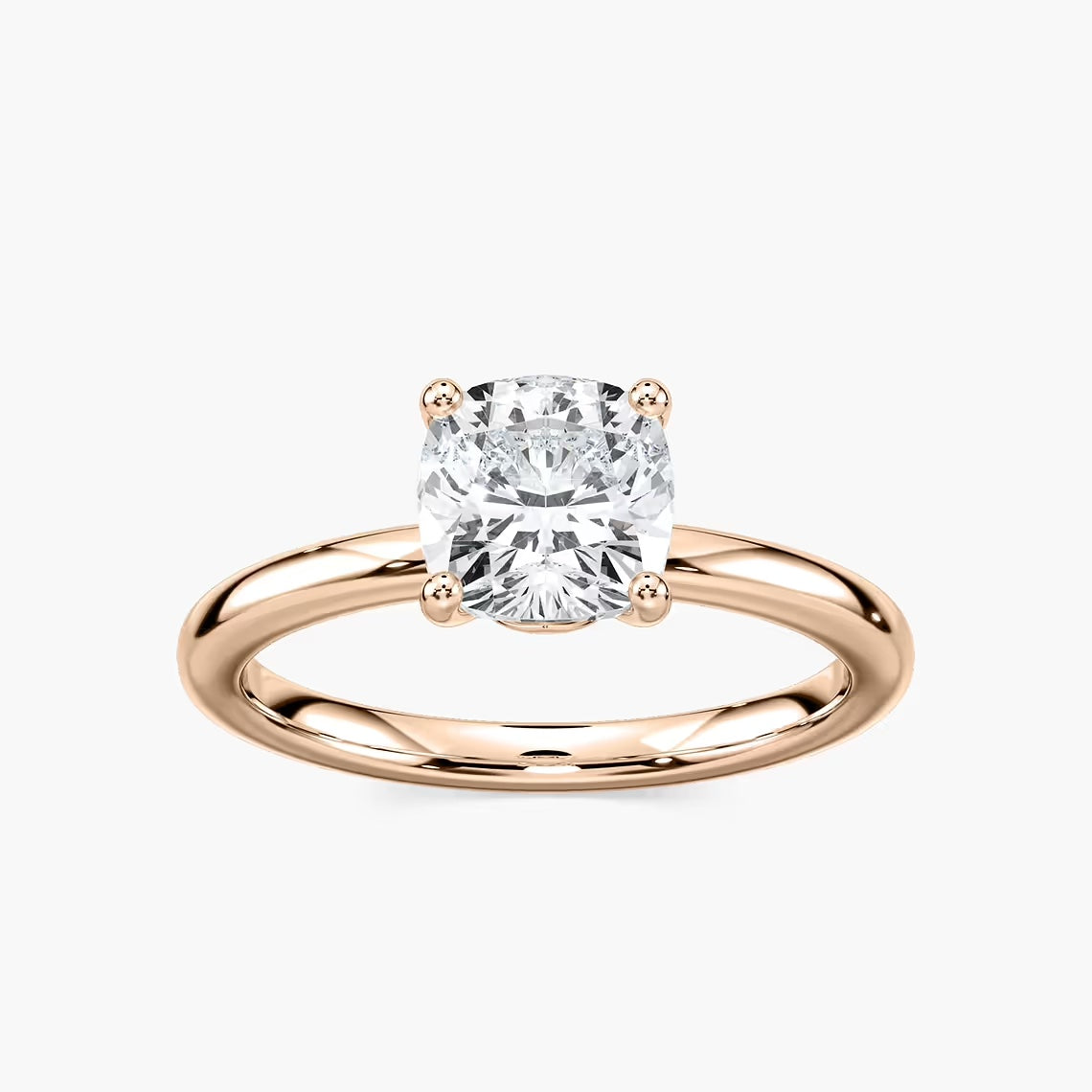 *Cushion Traditional Solitaire