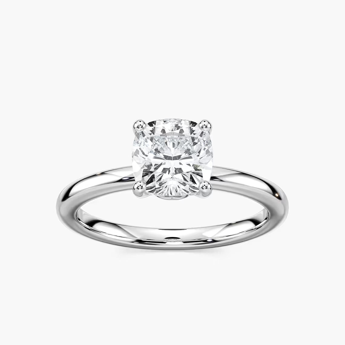 *Cushion Traditional Solitaire