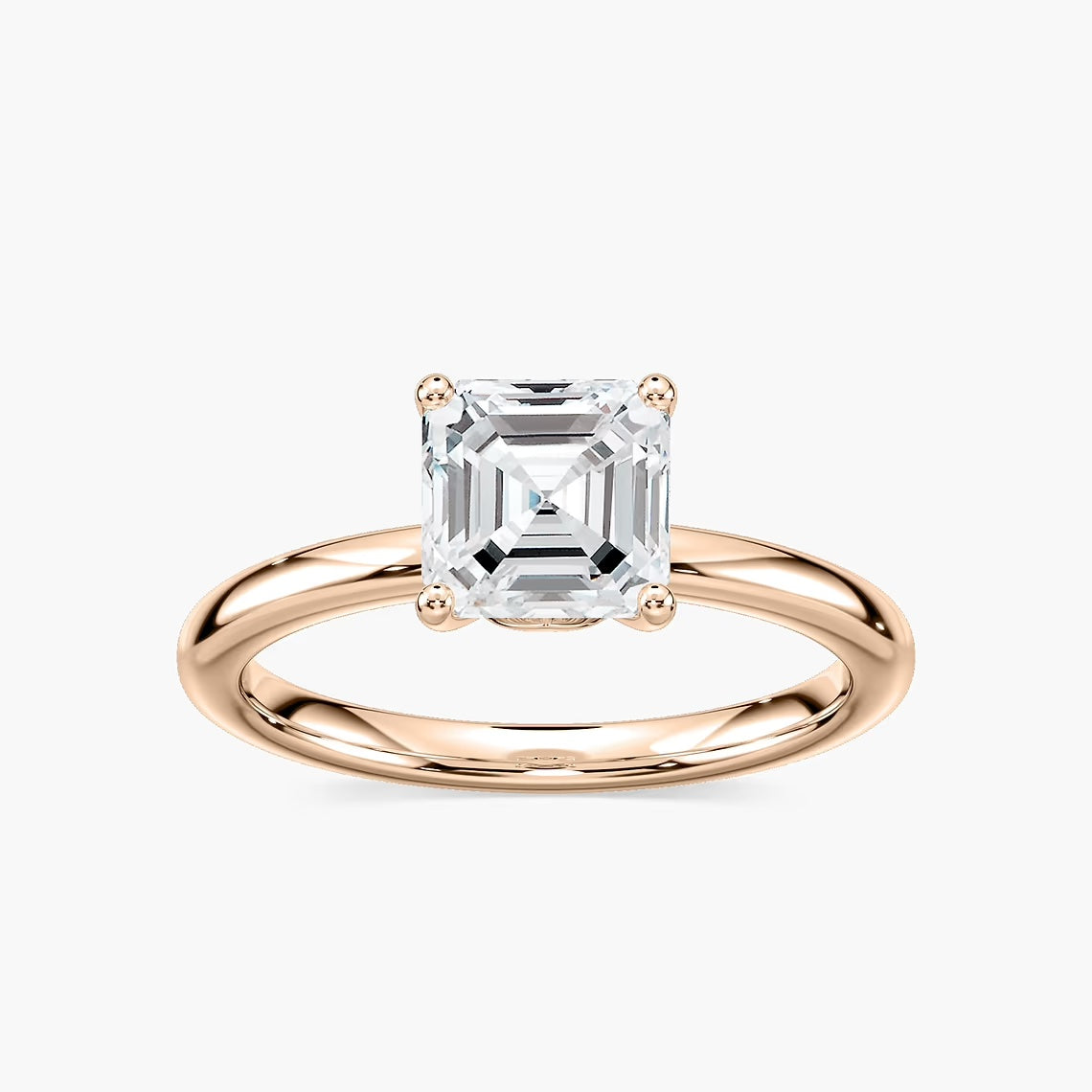 *Asscher Traditional Solitaire