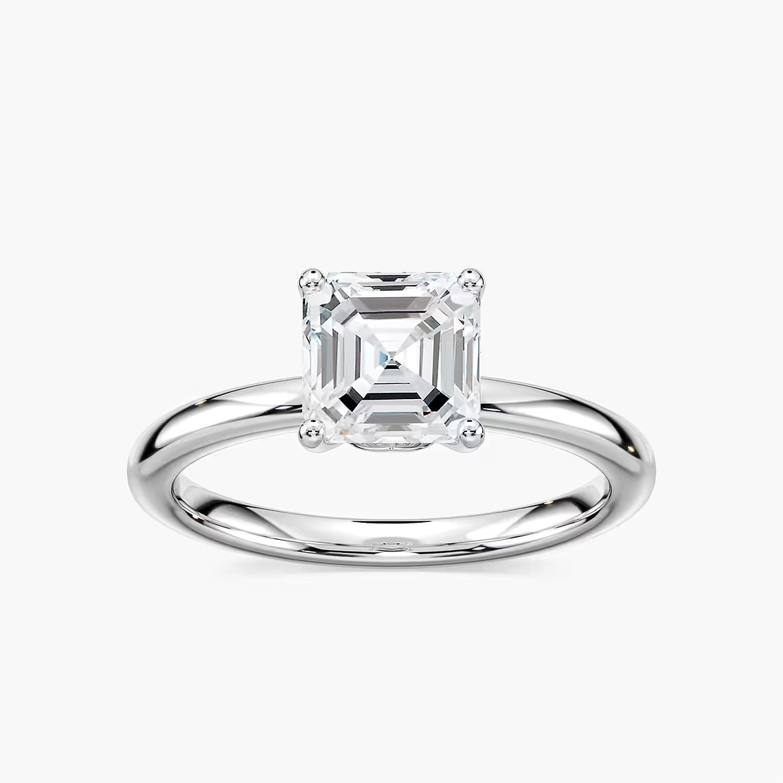 *Asscher Traditional Solitaire