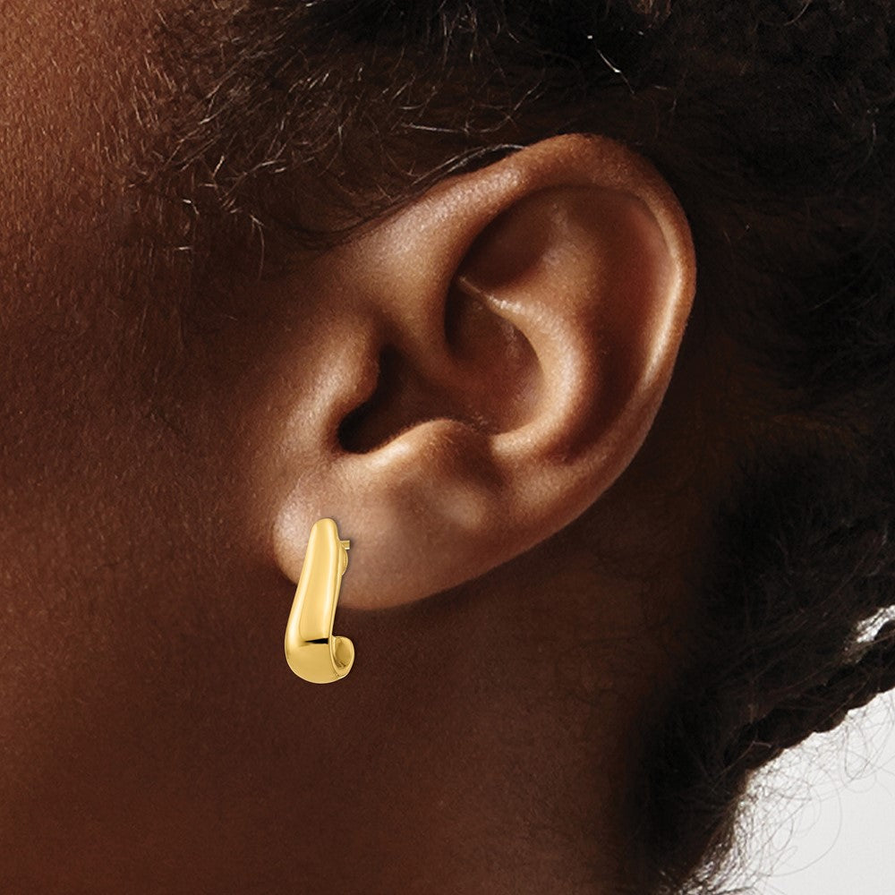 14K Polished Post Earrings