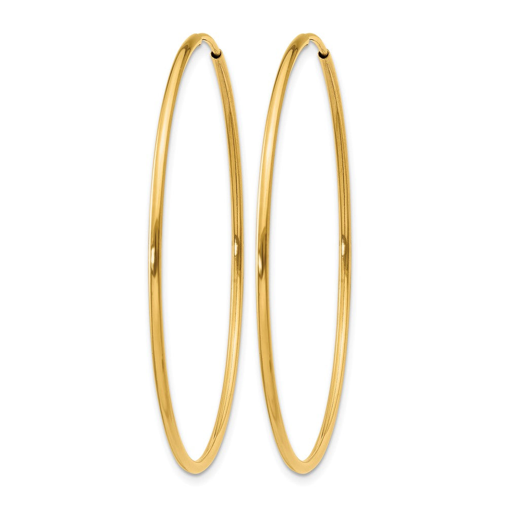 14K 1.20mm Endless Hoop Earring