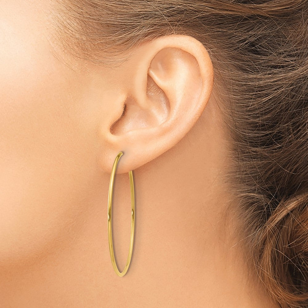 14K 1.20mm Endless Hoop Earring