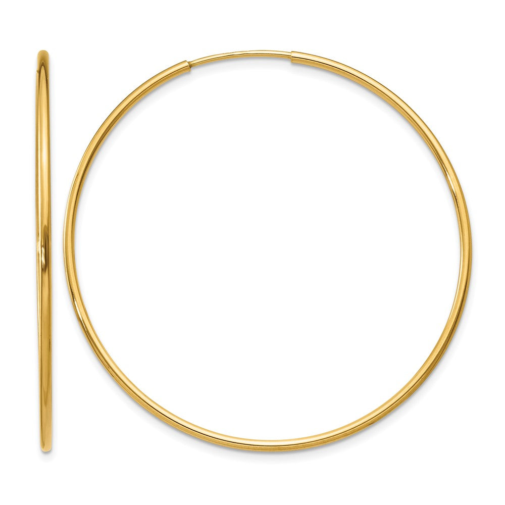 14K 1.20mm Endless Hoop Earring