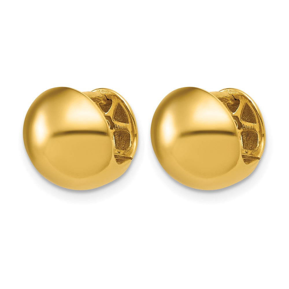 14K Polished Hinged Hoop Earrings