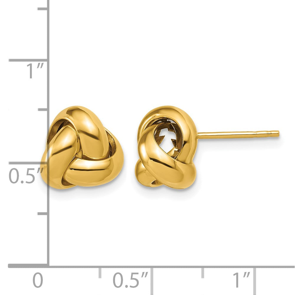 14K Polished Love Knot Post Earrings