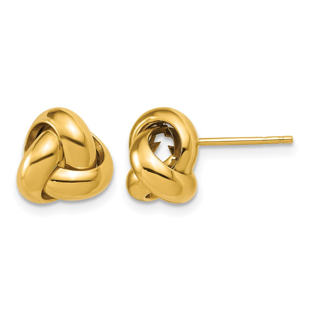 14K Polished Love Knot Post Earrings