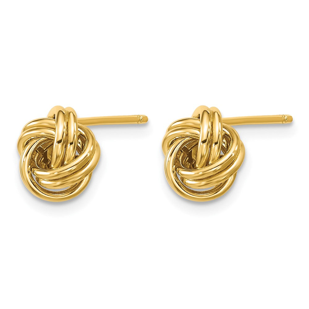 14K Polished Love Knot Post Earrings