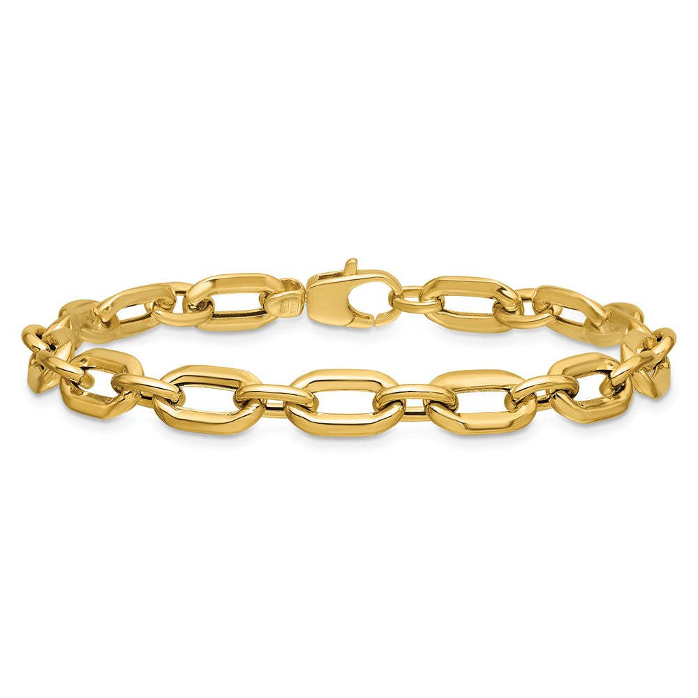 14K Polished Fancy Link Bracelet