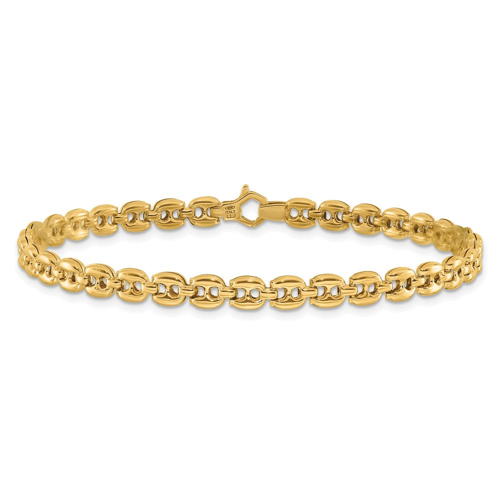 14K Polished Fancy Link Bracelet
