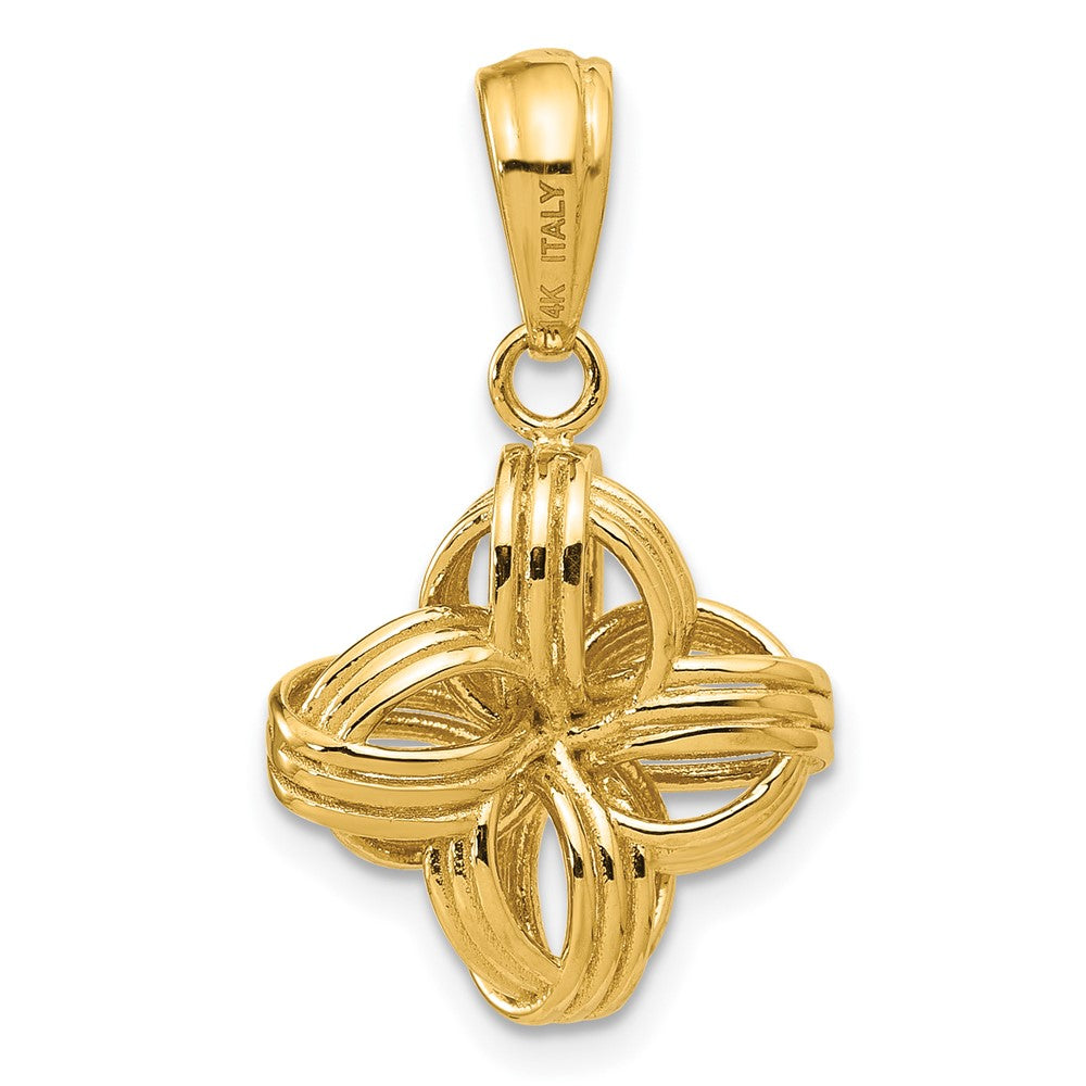 14K Polished Fancy Pendant