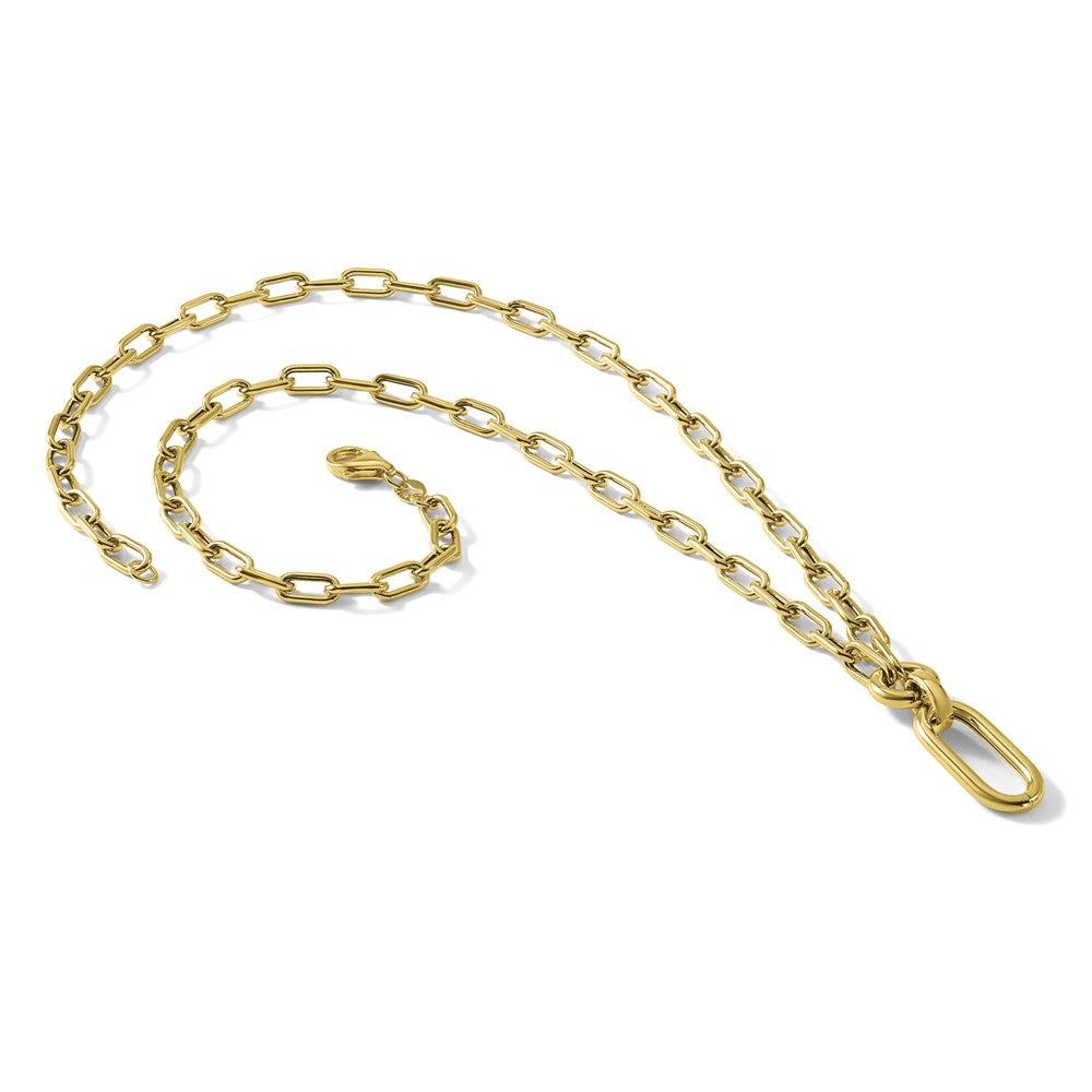 14K Polished Fancy Mixed Link Necklace