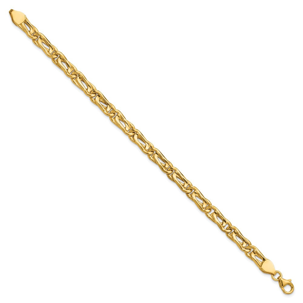14K Polished Fancy Link Bracelet