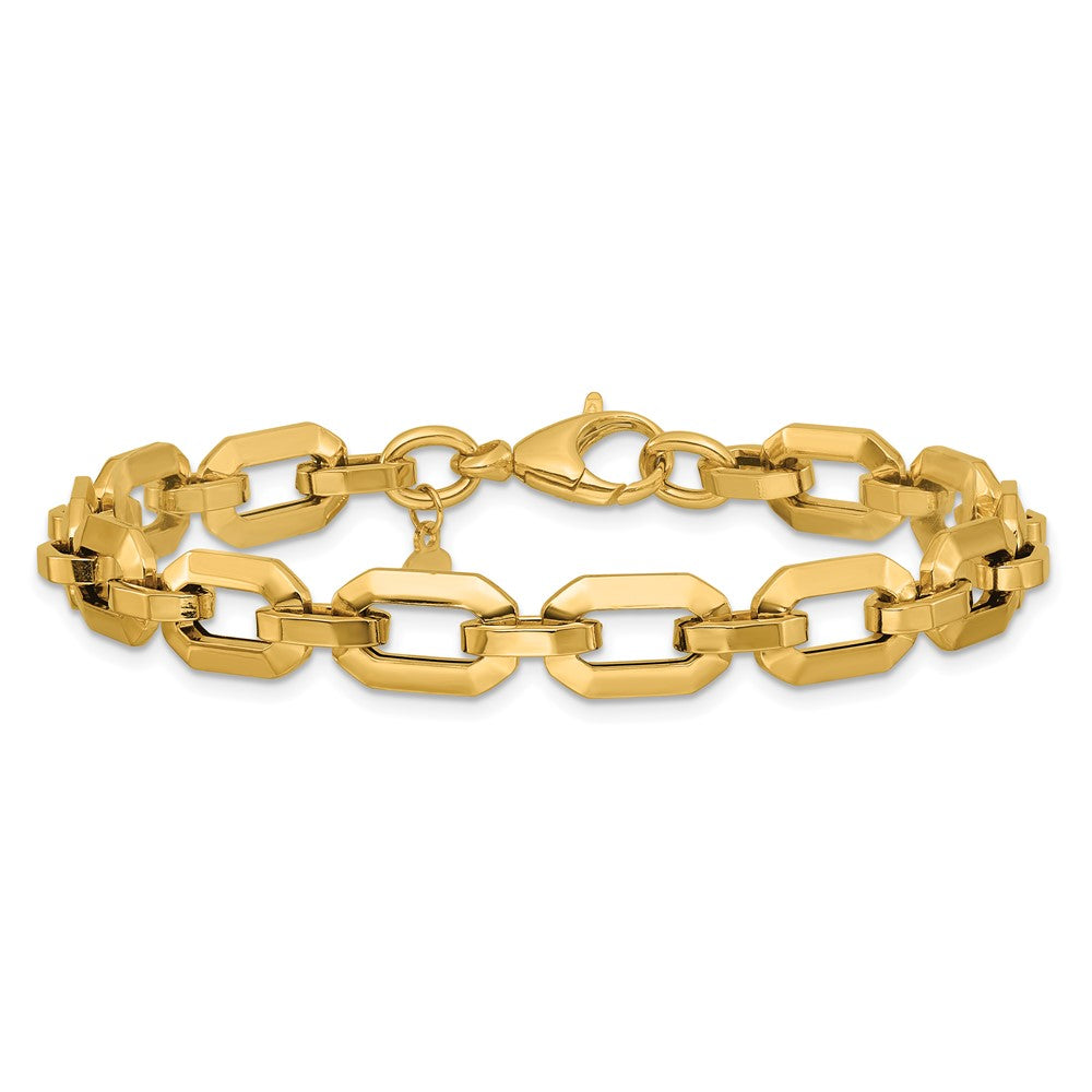 14K Polished Fancy Link Bracelet