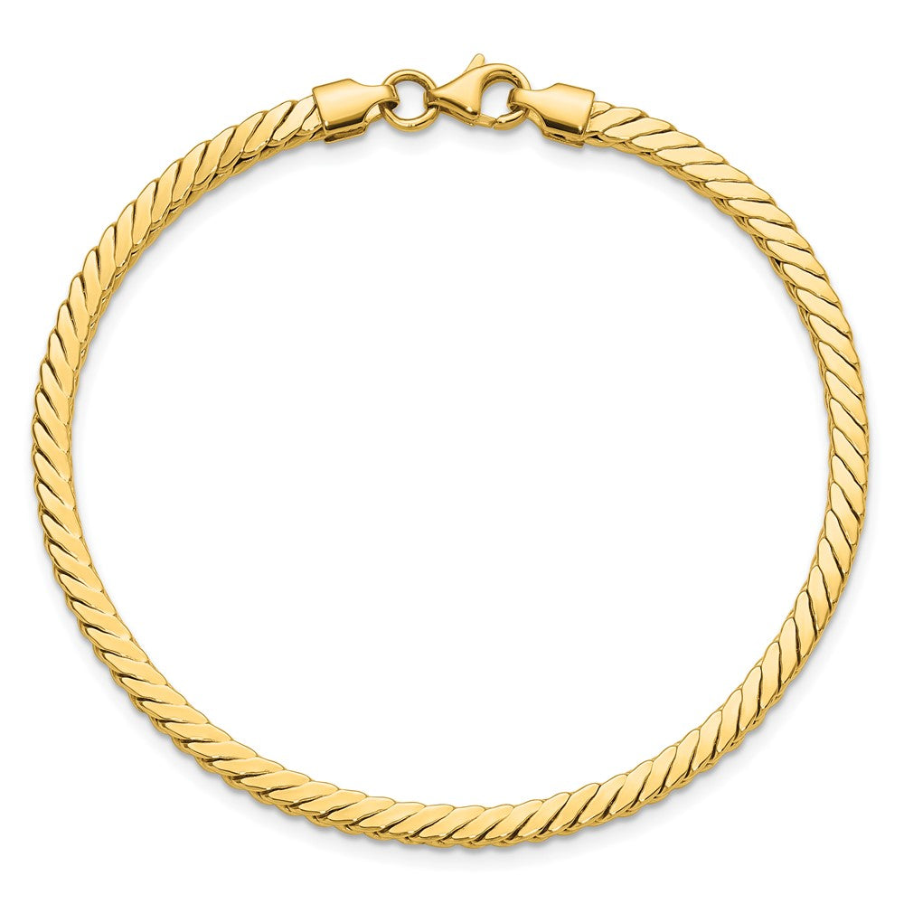14K Polished Fancy Link Bracelet