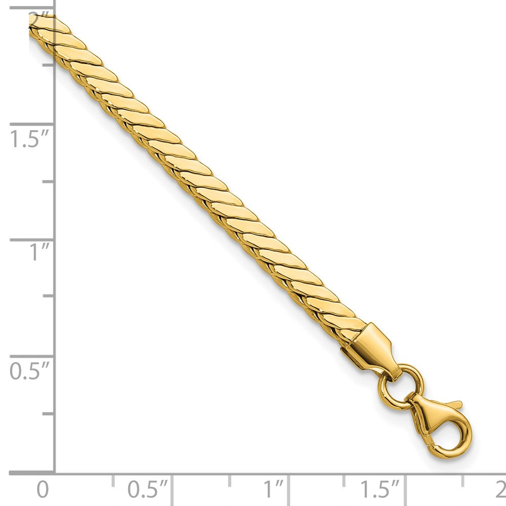 14K Polished Fancy Link Bracelet