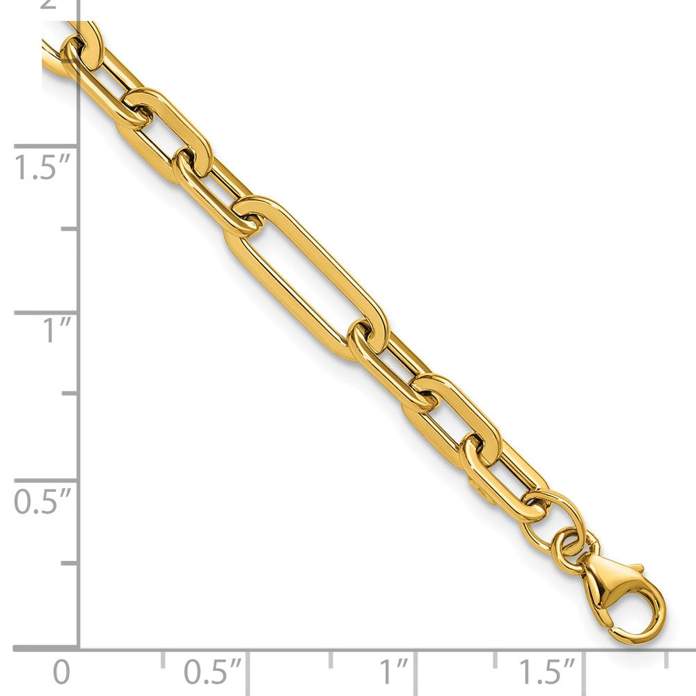 14K Polished Fancy Link Bracelet
