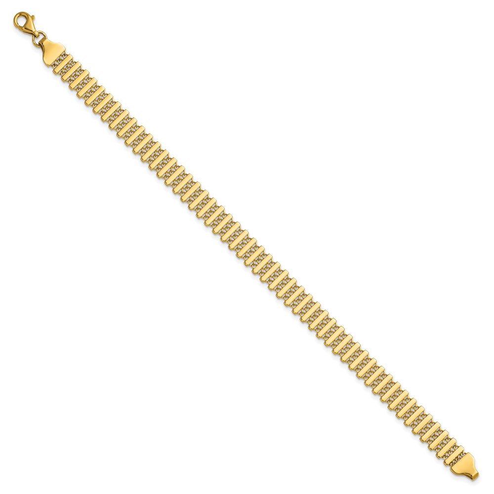 14K Polished Fancy Link Bracelet