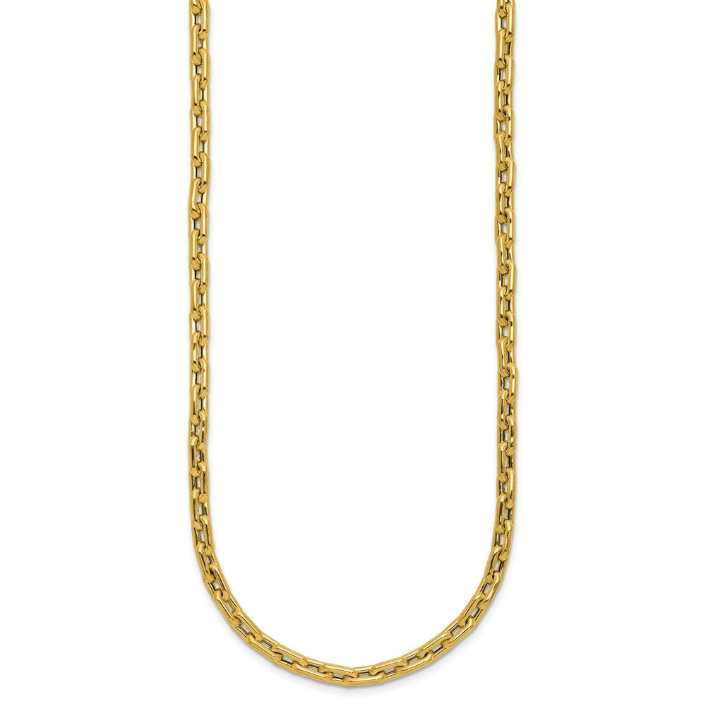 14K Polished Fancy Link Necklace