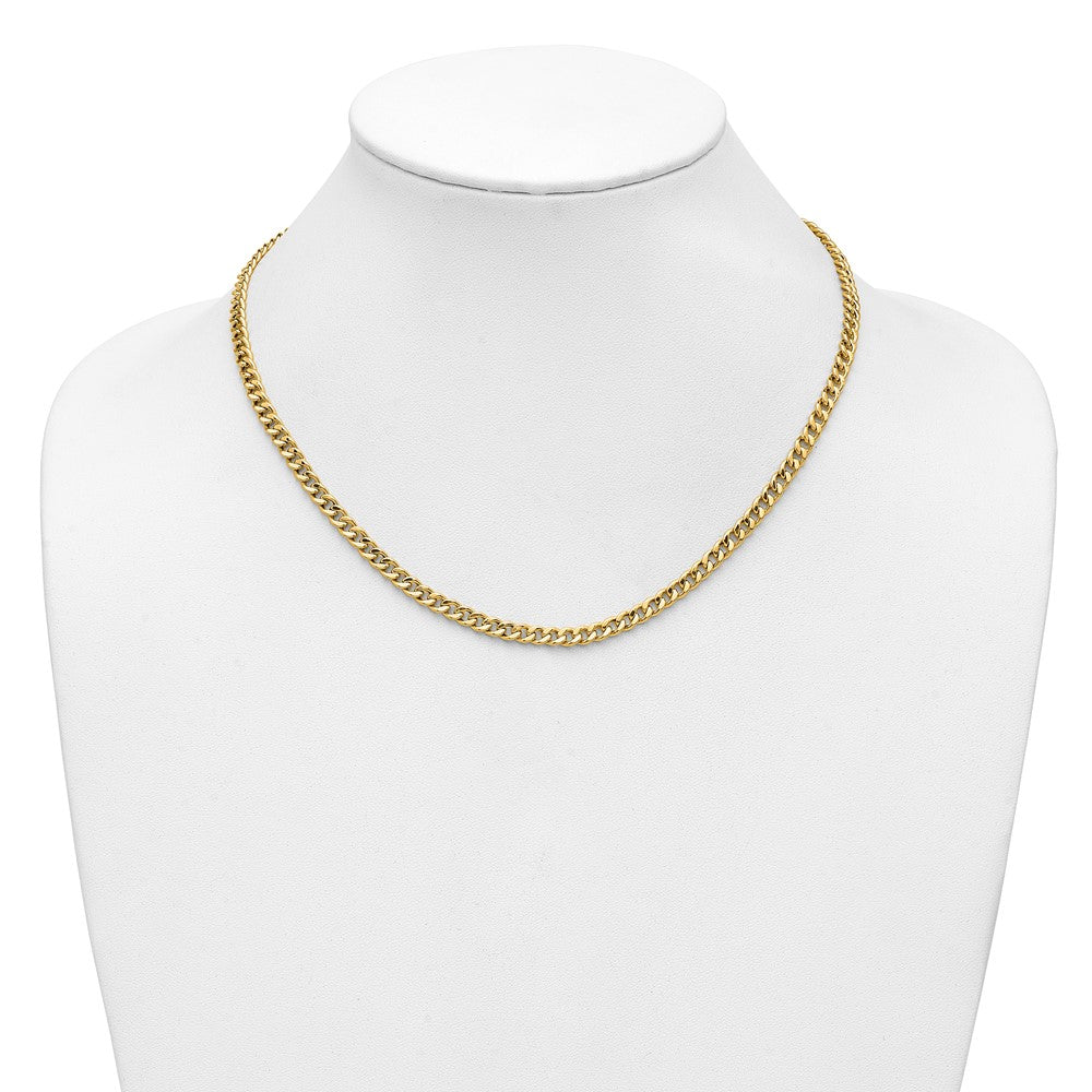 14K Polished Fancy Link Necklace