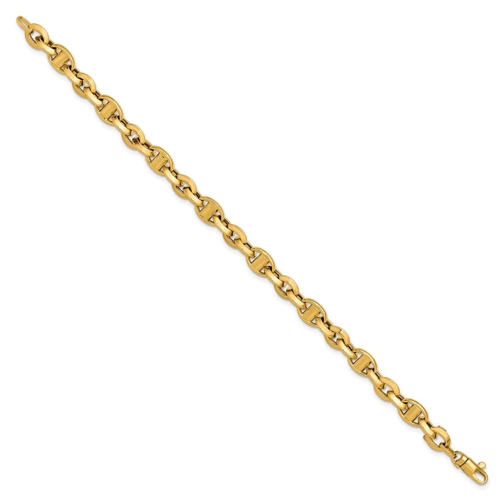 14K Polished Fancy Link Bracelet
